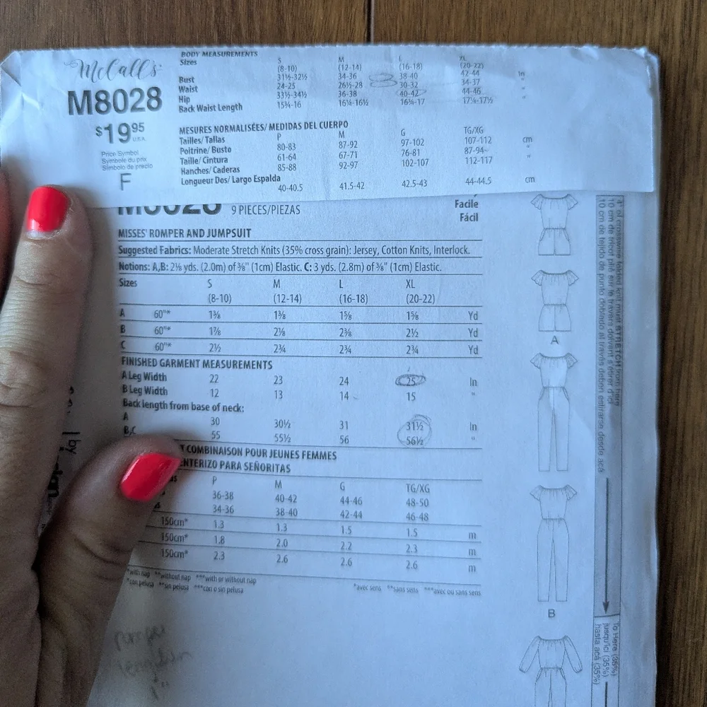 McCall's Sewing Pattern  Women's Xs-XL UNCUT and New M8028 BOGO DEAL